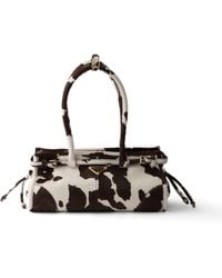Prada - Bonnie Medium Printed Leather Handbag - Lyst