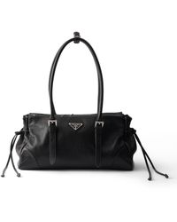 Prada - Bonnie Medium Antiqued Leather Tote Bag - Lyst