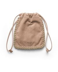 Prada - Suede Smartphone Case - Lyst
