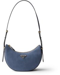 Prada - Arqué Small Nubuck Leather Bag - Lyst