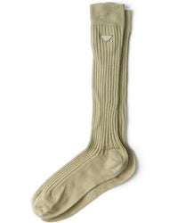 Prada - Calcetines De Algodón, Mujer, Talla - Lyst