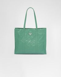 Prada - Large Antique Nappa Leather Tote - Lyst