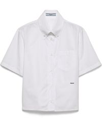 Prada - Cotton Poplin Shirt - Lyst