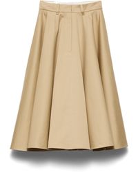 Prada - Chino Midi-Skirt - Lyst