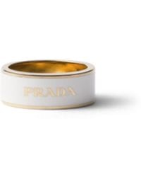 Prada - Enameled Metal Ring - Lyst