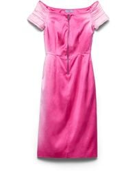 Prada - Washed Duchesse Dress - Lyst