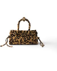 Prada - Bonnie Mini Printed Leather Handbag - Lyst