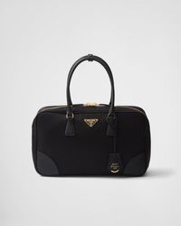 Prada - Re-edition 1978 Large Re-nylon And Saffiano Leather Two-handle Bag - Lyst