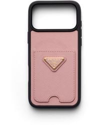 Prada - Saffiano Leather Case For Iphone 17 Pro Max - Lyst