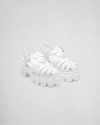 Prada - Monolith Foam Rubber Sandals - Lyst
