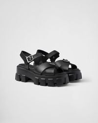 Prada - Plateausandalen Monolith - Lyst