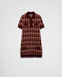 Prada - Wool Knit Mini-Dress - Lyst