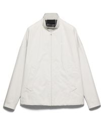 Prada - Technical Fabric Jacket, Chalk - Lyst