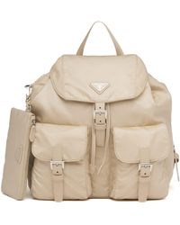 Prada - Medium Re-Nylon Backpack With Pouch - Lyst