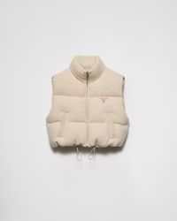 Prada - Wool And Cashmere Down Vest - Lyst