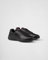 Prada - America'S Cup Nappa Leather Sneakers - Lyst