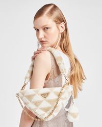 shearling mini bag prada