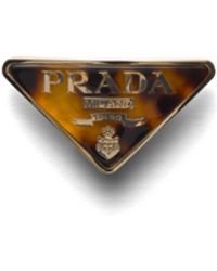 Prada - Haarspange Aus Metall Mit Schildpatt-Motiv, Damen - Lyst