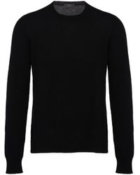 Prada - Cable-Knit Cashmere Crew-Neck Sweater, Hombre, Talla - Lyst