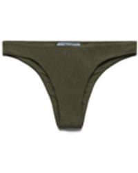 Prada - Ribbed Knit Bikini Bottom - Lyst