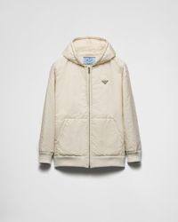 Prada - Leichte Re-Nylon-Blousonjacke mit Kapuze - Lyst