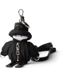 Prada - Soft Robot Re-Nylon Keychain Charm - Lyst