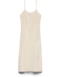 Prada - Embroidered Lace Dress - Lyst
