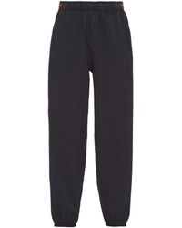 Prada - Light Bi-Stretch Wide-Leg Pants - Lyst
