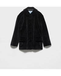 Prada - Single-Breasted Caban Jacket - Lyst