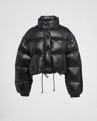 Prada - Re-Nylon Cropped Recycled-Nylon Regular-Fit Jacket - Lyst