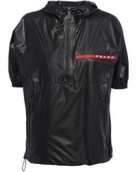 Prada - Light Nylon Short-sleeved Jacket - Lyst