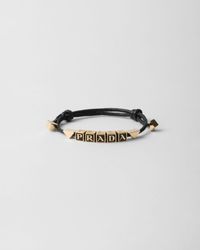 Prada - Nappa Leather Bracelet - Lyst
