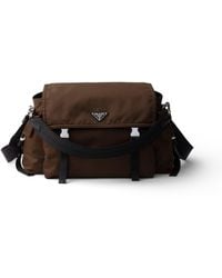 Prada - Bolso Explore De Re-Nylon Y Piel, Hombre - Lyst