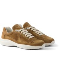Prada - America's Cup Suede Sneakers, Size 11 - Lyst