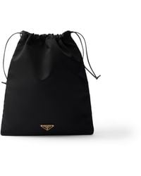 Prada - Pouch De Re-Nylon, Mujer - Lyst