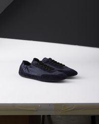 Prada - Re-Nylon And Suede Collapse Sneakers - Lyst