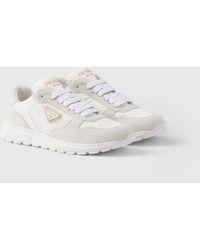 Prada - Prax 2.0 Re-Nylon And Suede Sneakers - Lyst