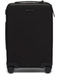 Prada - Re-Nylon And Saffiano Leather Trolley - Lyst