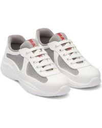 Prada - America's Cup Soft Rubber And Bike Fabric Sneakers - Lyst