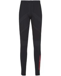 Prada - Tech Rec Nylon Piqué Leggings - Lyst
