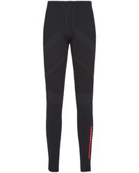 Prada - Tech Rec Nylon Piqué Leggings - Lyst