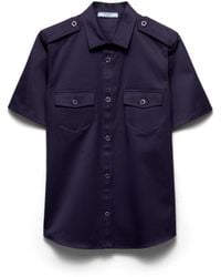 Prada - Cotton Short Sleeves Shirt - Lyst