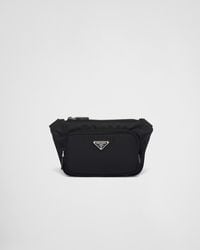 Prada - Re-nylon And Saffiano Leather Shoulder Bag - Lyst