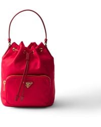 Prada - Duet Re-Nylon Bucket Bag - Lyst