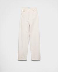 Prada - Wide-Leg Denim Jeans - Lyst