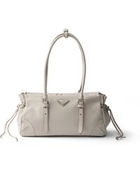 Prada - Karin Medium Antiqued Leather Tote Bag - Lyst