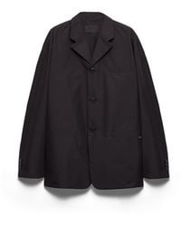 Prada - Single-Breasted Technical Cotton Jacket - Lyst