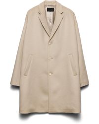Prada - Wool Blend Coat - Lyst
