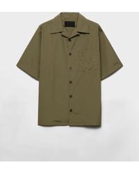 Prada - Bowling-Hemd Aus Baumwolle - Lyst