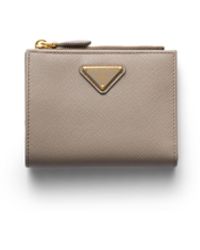 Prada - Small Saffiano Leather Wallet - Lyst